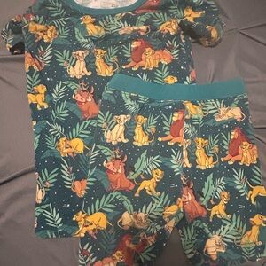 Little Sleepies Lion King Print - short sand short sleeve